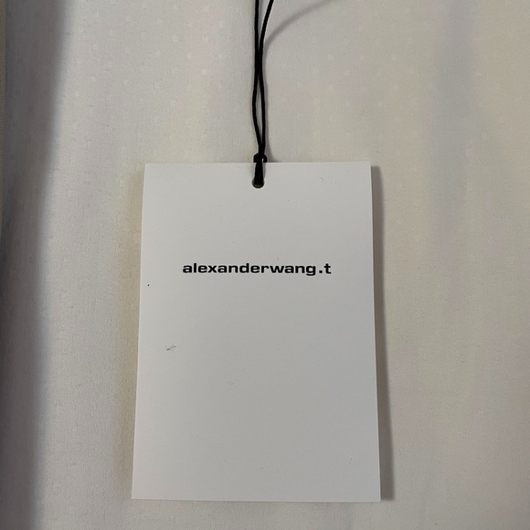 alexanderwang.t structured terry crewneck sweatshirt w/ puff paint - Picture 8 of 10